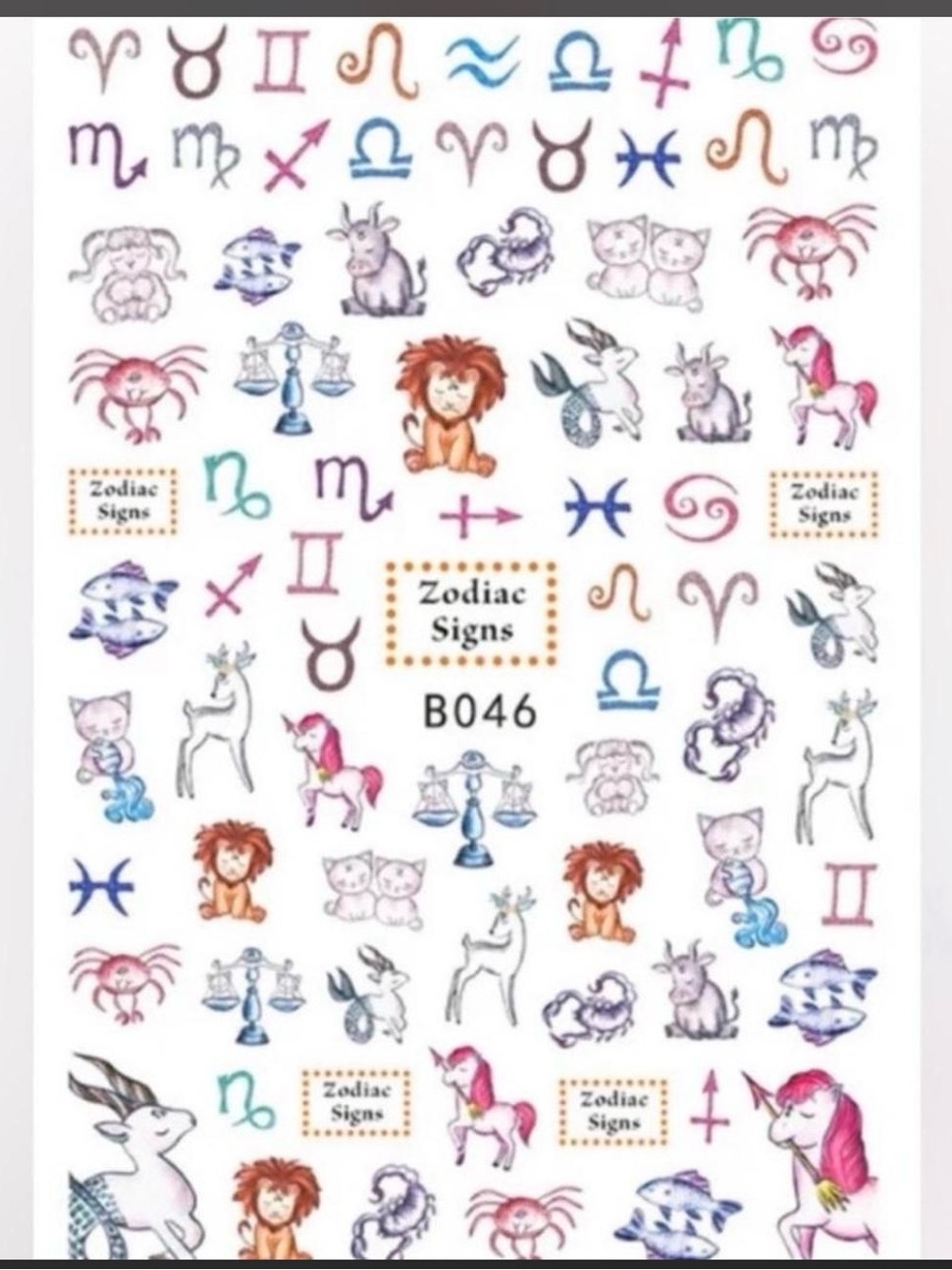 $1 Astrology Nail Stickers $1 WITH ANY $10 ORDER OR MORE